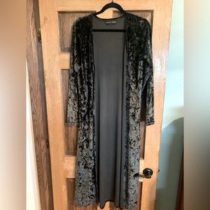 Crazy Train Black Velvet Duster
